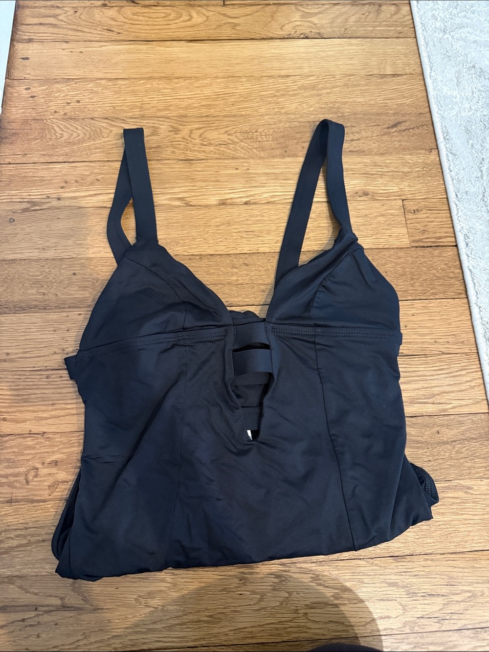 Vitamin A Black One-Piece Swimsuit with Front and Back Cutouts